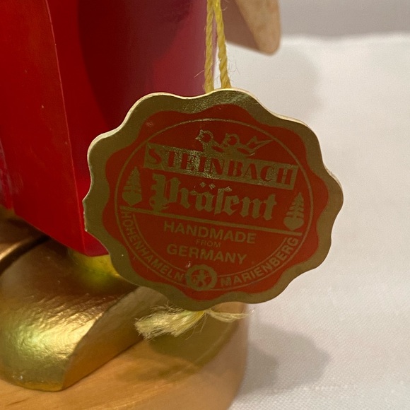 Steinbach Chubby Gold Nico Nutcracker 13" Tall German Wooden Burlap Bag S743 - Picture 5 of 11